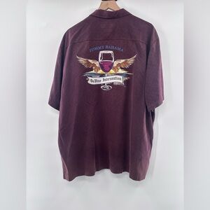 Tommy Bahama Men's 100% Silk “DaVine Intervention” Graphic Camp Shirt Size XL